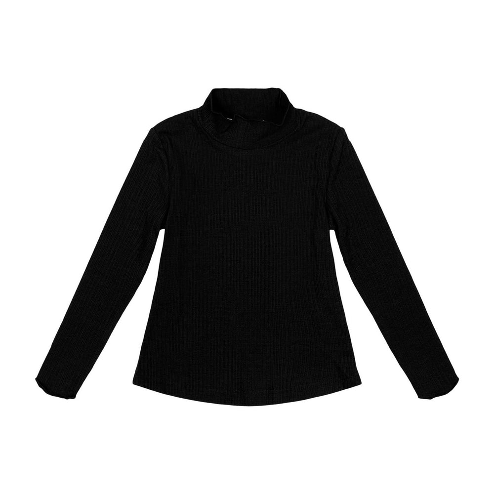 Teela Pointelle Mockneck - Black