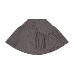 Teela Tweed Ruffle Skirt - Brown/Off White