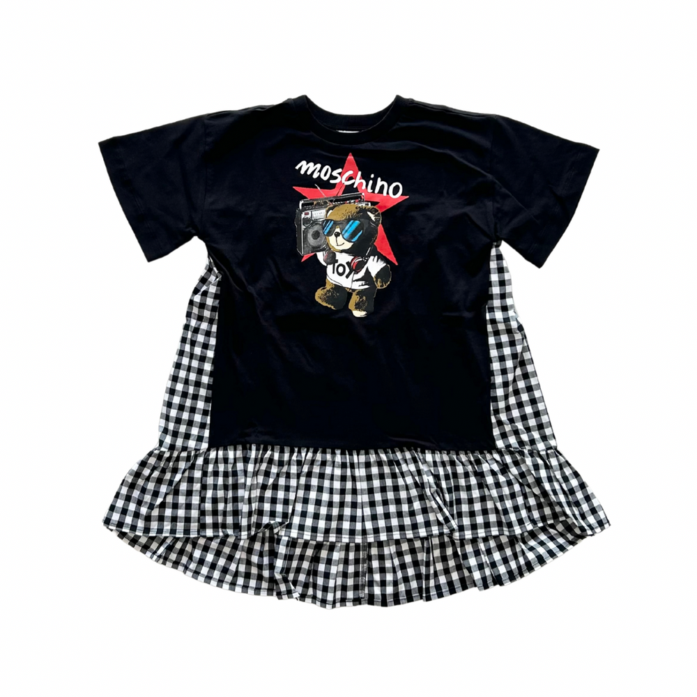 Moschino Boom Box Bear Drop Waist Dress