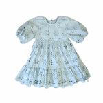 Teela Eyelet Dress - Blue