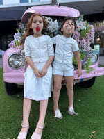 We The Kids Girls Set - White/Lilac