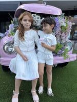 We The Kids Girls Set - White/Lilac