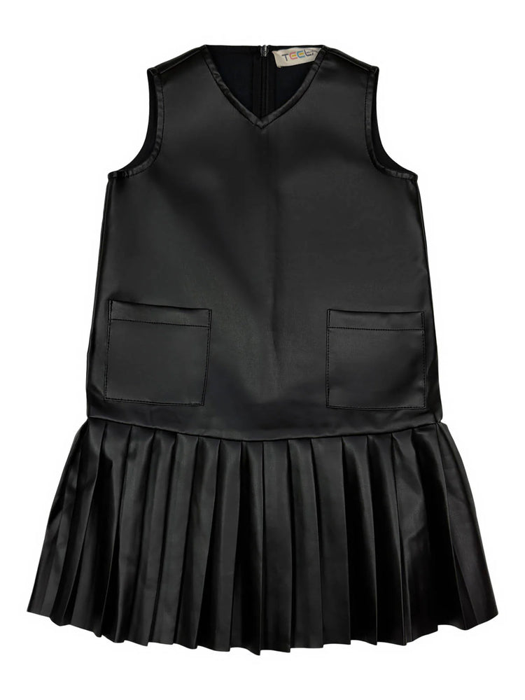 Teela Leather Jumper - Black