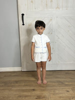 We The Kids Boys Set - White/Sky Blue