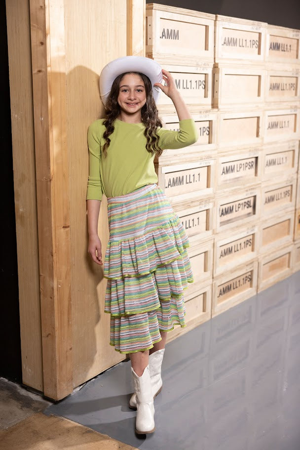 We The Kids Crochet Tiered Skirt