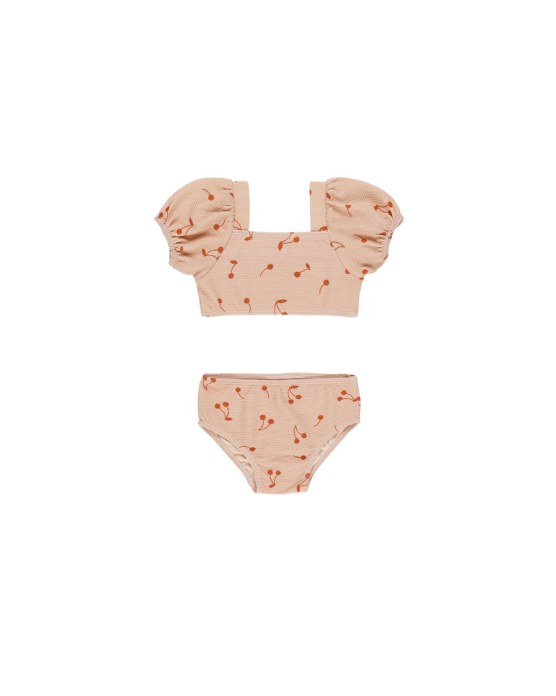Quincy Mae Zippy Two Piece Swimsuit - Cherries