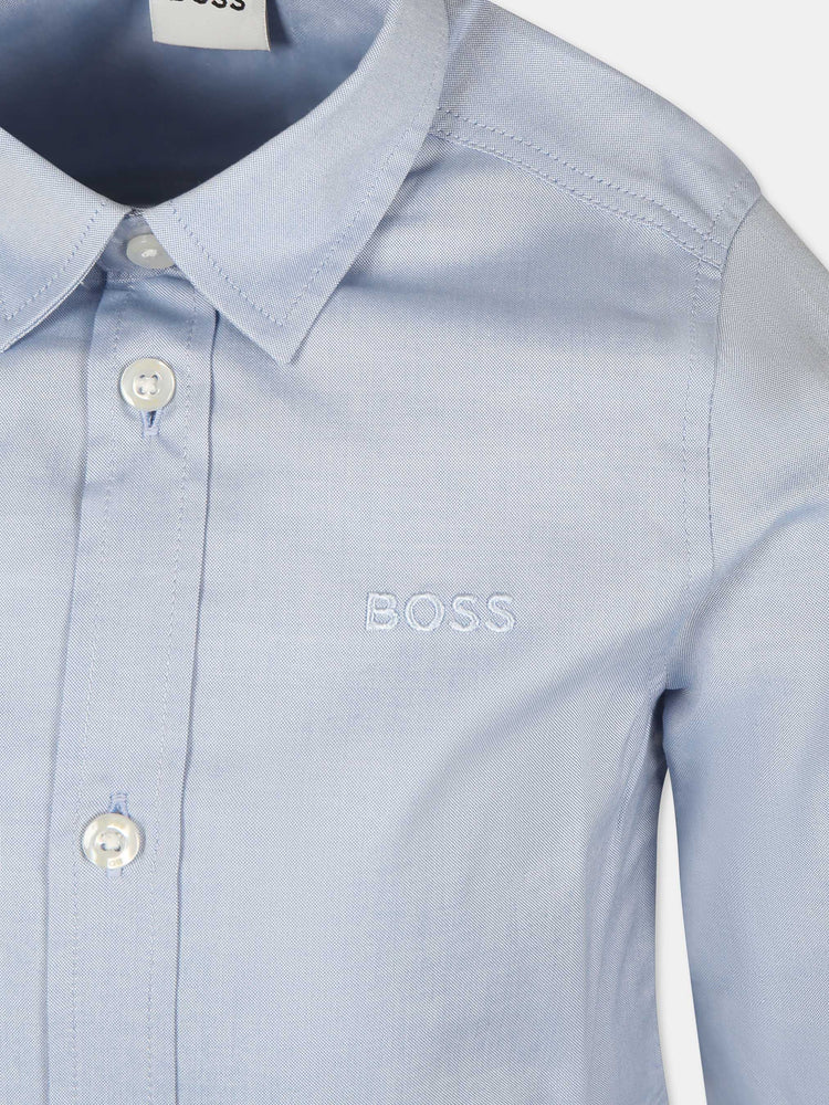 Boss J25o35 Long Sleeve Shirt Blue 8 Years Boss J25o35 Long Sleeve Shirt Blue 8 Years