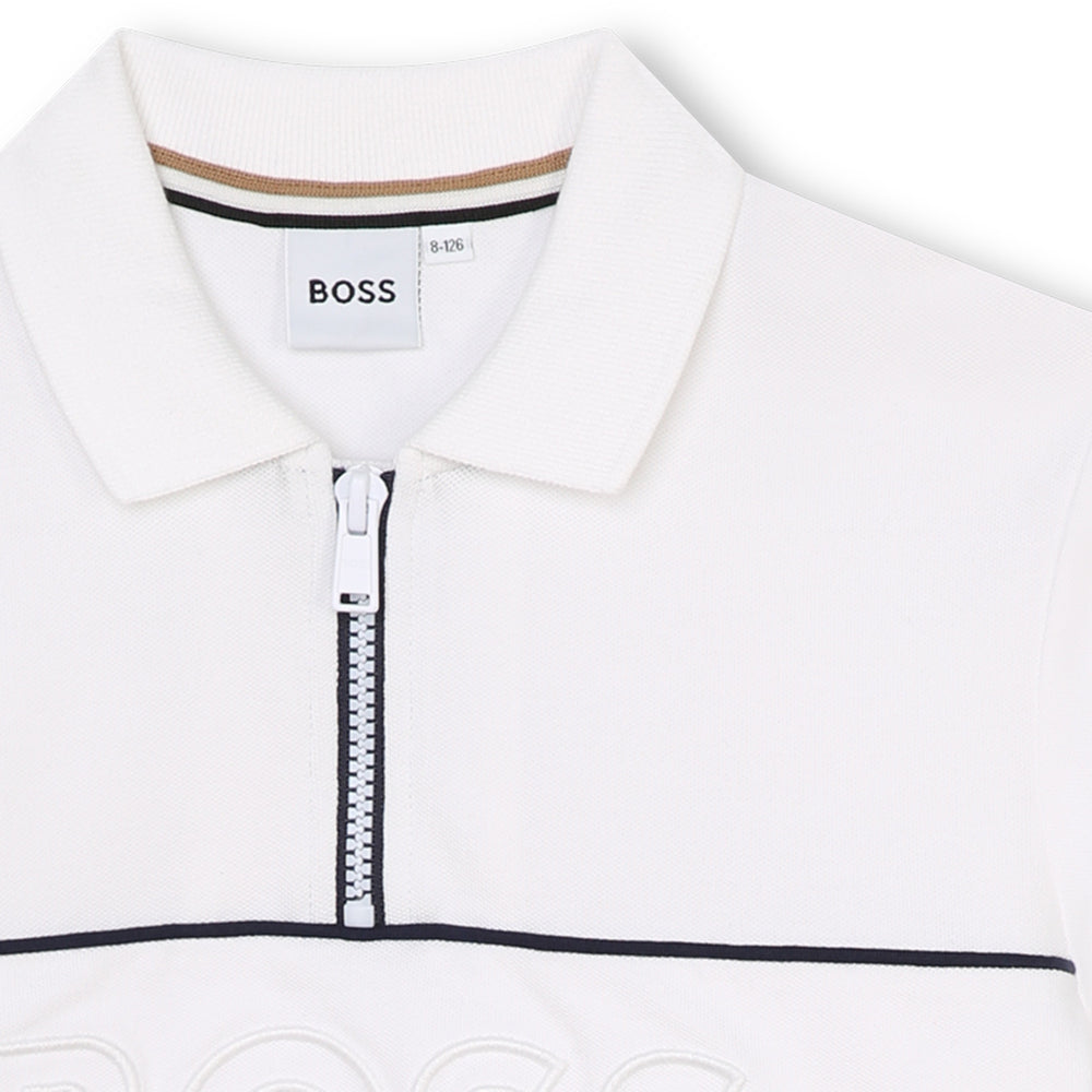Hugo Boss Logo Polo - White