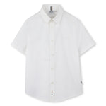 Hugo Boss Embroidered Logo Shirt - White