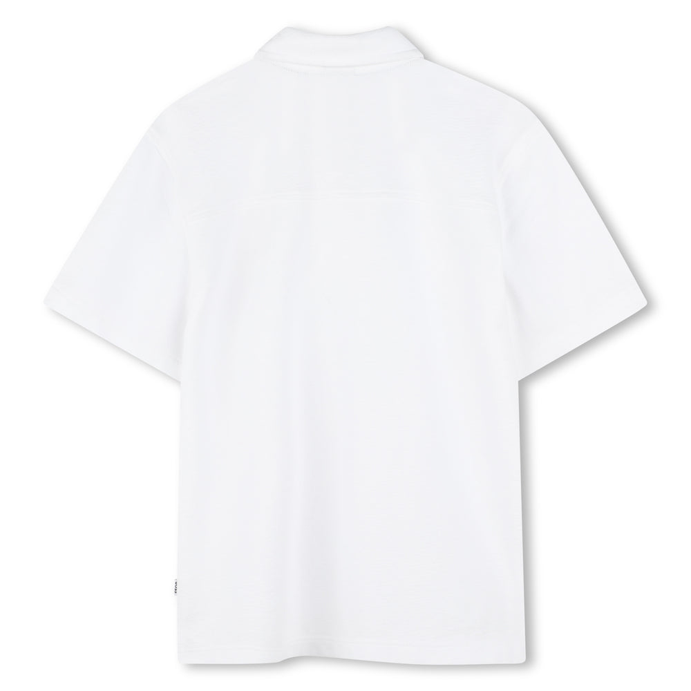 Hugo Boss Loose Fit Polo - White