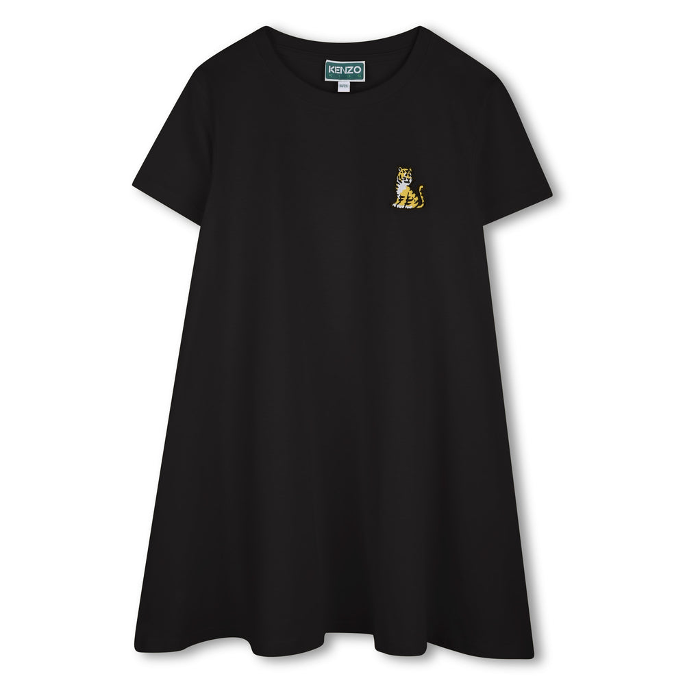 Kenzo Tiger Patch Back Logo Dress - Slate Blue