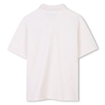 Kenzo Boys Logo Polo - Off White