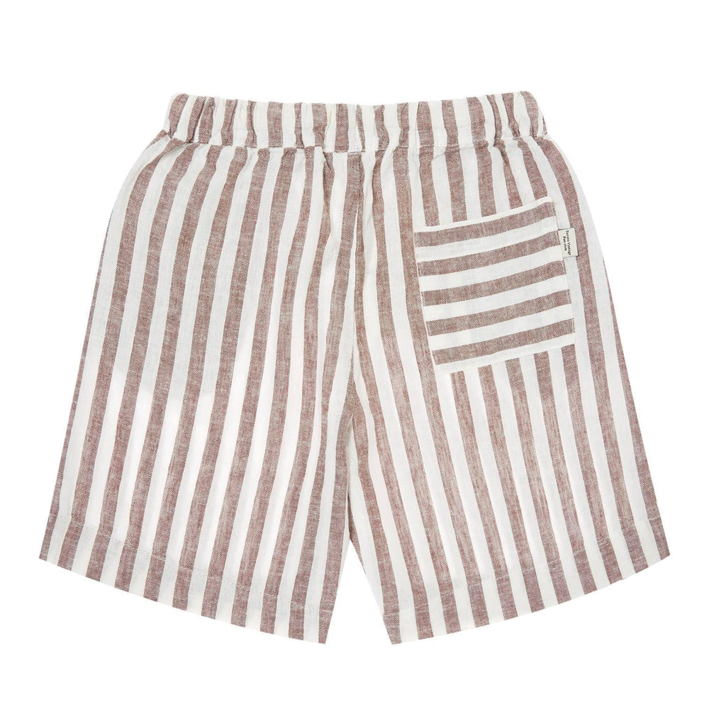 Tocoto Vintage Brown Striped Shorts