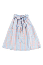 Loud Apparel Palma Midi Skirt - Check Neon