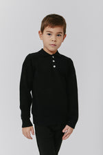 Kipp Polo Knit Sweater - Black