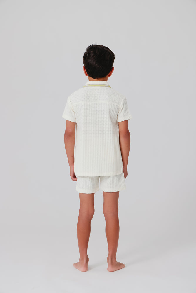 Kipp Leo Pull On Shorts - Vanilla