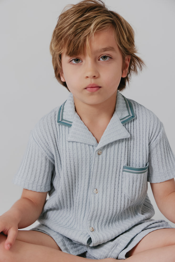 Kipp Leo Knit Top - Blue