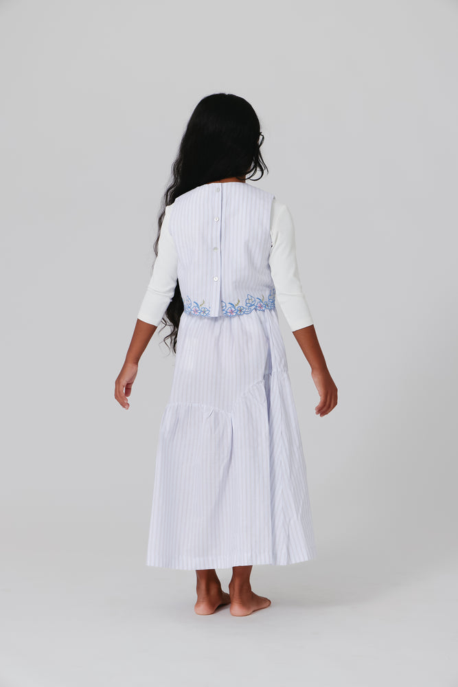Kipp Amelia Cropped Top - Light Blue