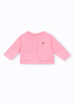 Arsene et les Pipelettes Baby Cardigan Set - Rose Fluo