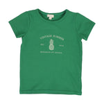 Lil Legs Girls Short Sleeve Print Tee - Green