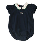 Analogie Puff Sleeve Romper - Navy