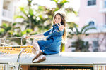 Froo Lilac Denim Dress