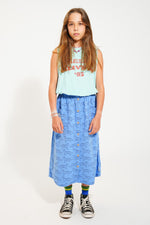 Piupiuchick Long Blue Skirt - Tigers