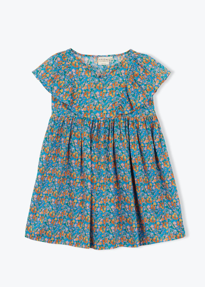 Arsene et les Pipelettes Floral Dress - Blue