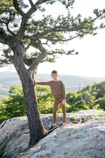 Analogie Knit Pants with Seam - Camel