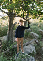 Analogie Knit Pants with Seam - Camel