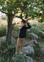Analogie Knit Pants with Seam - Camel