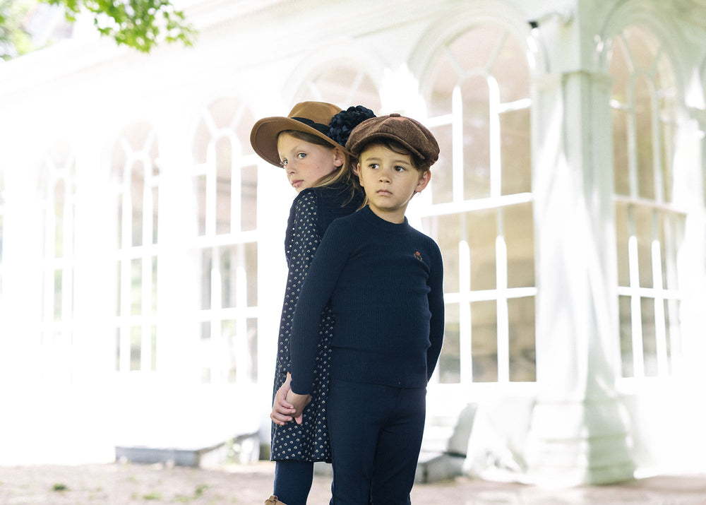 Analogie Crest Knit Mockneck - Navy