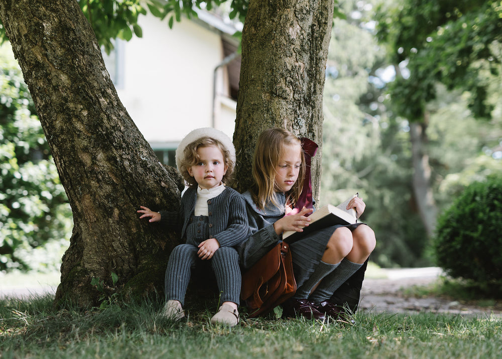 Analogie Rib Knit Overalls - Grey