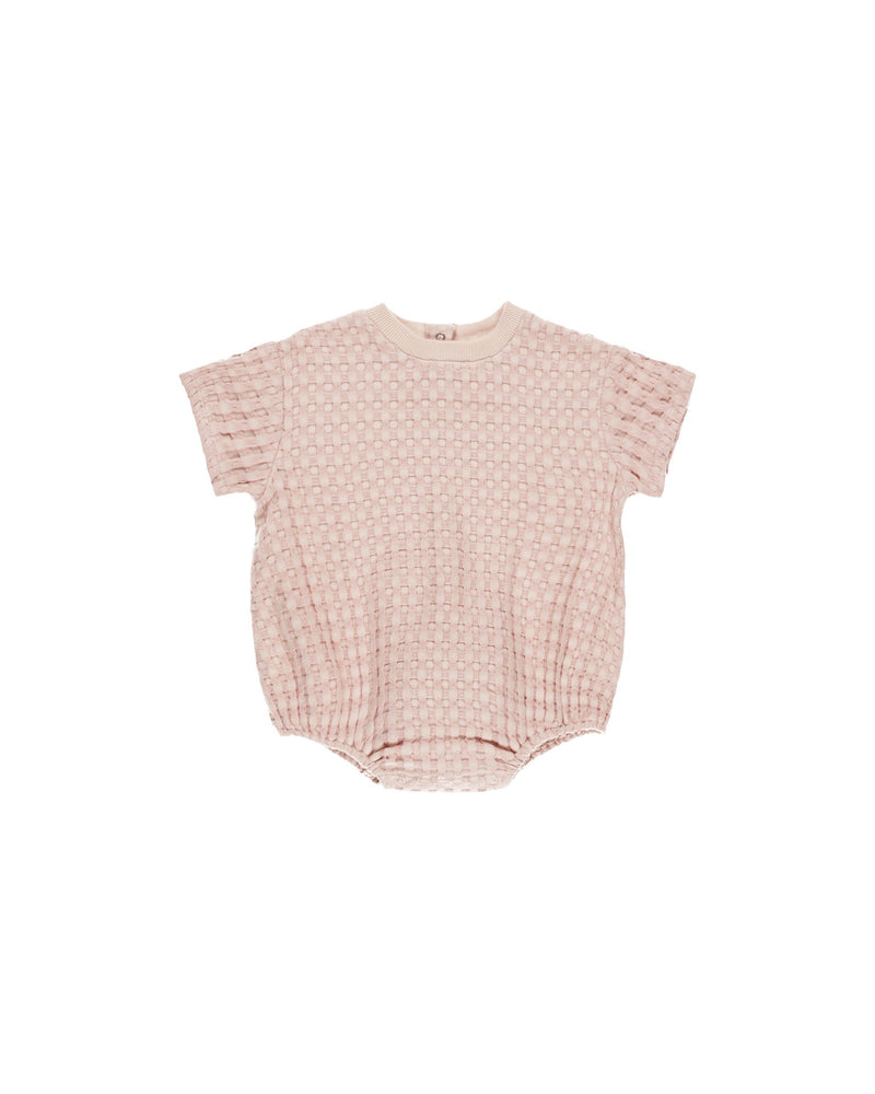 Quincy Mae Relaxed Bubble Romper - Bubblegum