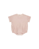Quincy Mae Relaxed Bubble Romper - Bubblegum