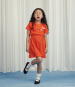 Mini Rodini Note Short Sleeve Dress - Red