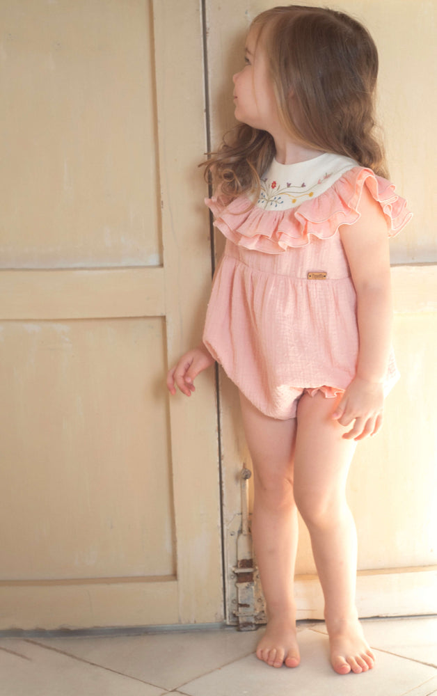 【☺︎】Romper suit with frill Amazon.com: WDIRARA Women's Mesh Layered Ruffle Sleeve V
