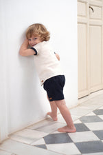 Popelin Linen Shorts - Navy