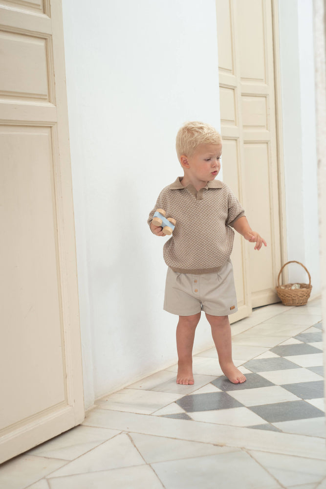 Popelin Chino Shorts - Sand