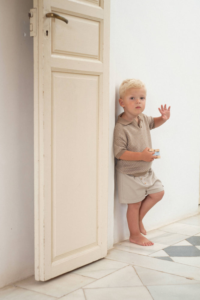 Popelin Chino Shorts - Sand