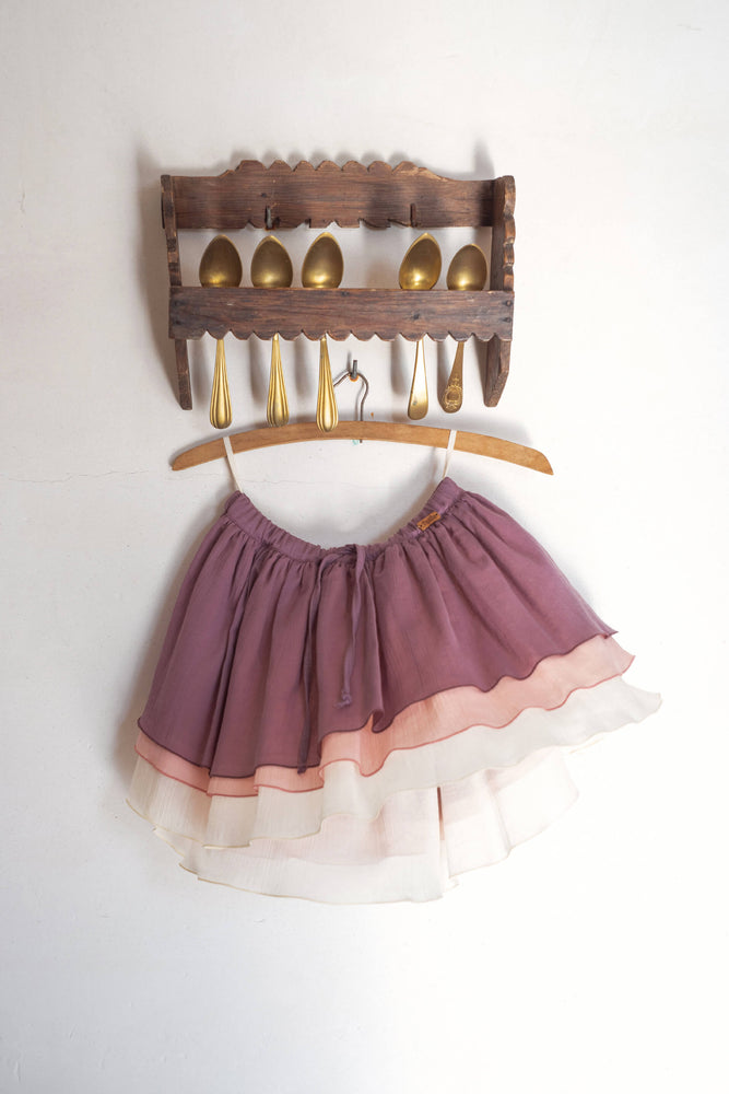 Popelin Layered Skirt - Mauve