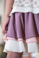 Popelin Layered Skirt - Mauve