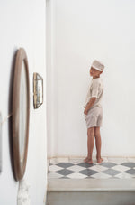 Popelin Linen Bermuda Shorts - Sand