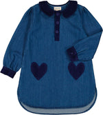 Louis Louise Margareta Denim Heart Dress