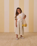 Rylee + Cru Tiered Midi Skirt - Lemons