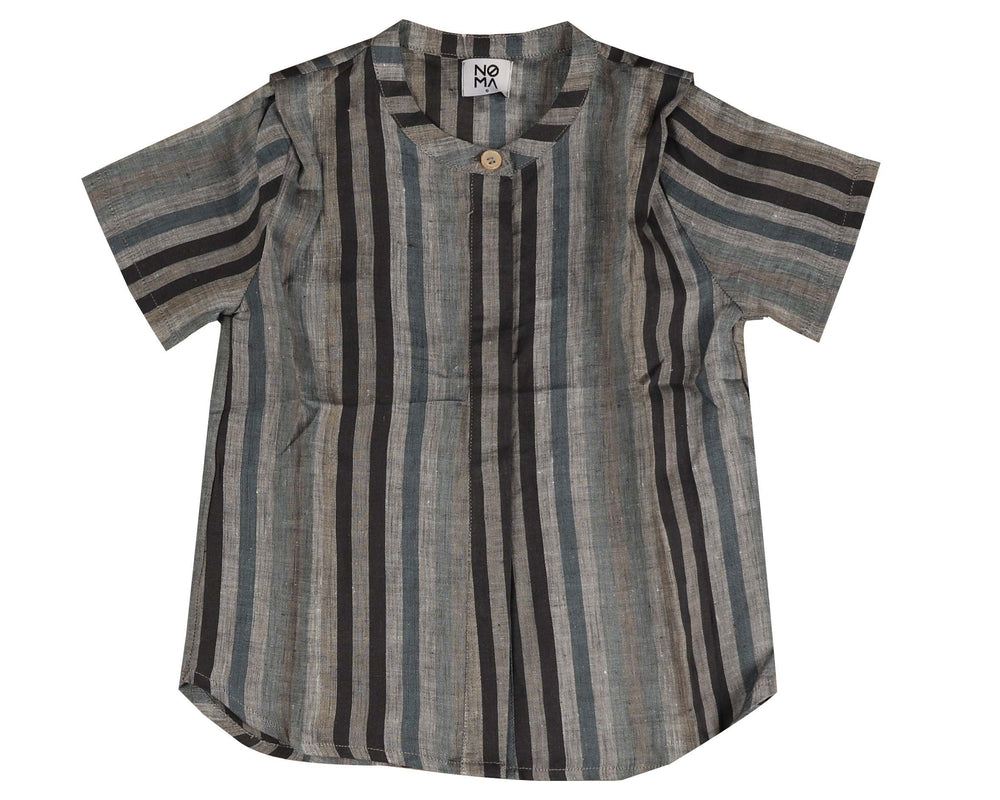 Noma Navy Wide Striped Shirt