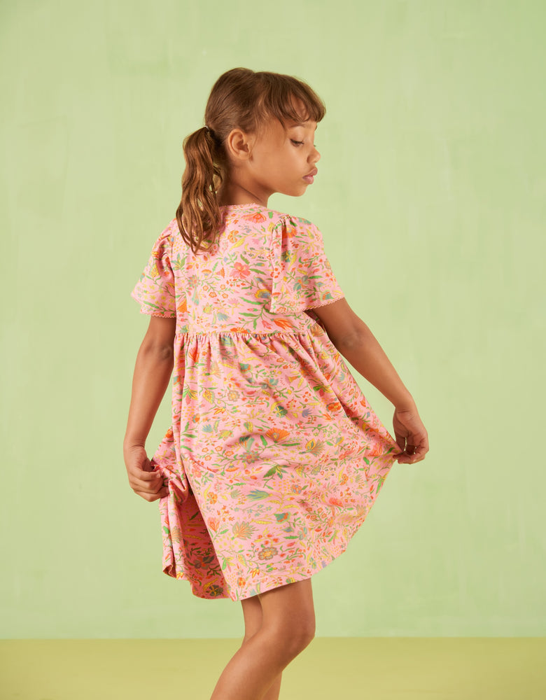 Oilily Divine Flower Dress - Prism Pink