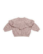 Quincy Mae Ruffle Sweat Set - Polka Dots