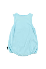 Loud Apparel Baby Romper - Cyan Blue Marble Dye