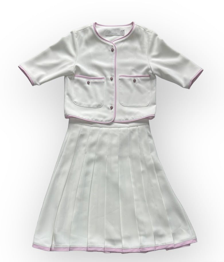 We The Kids Girls Set - White/Lilac